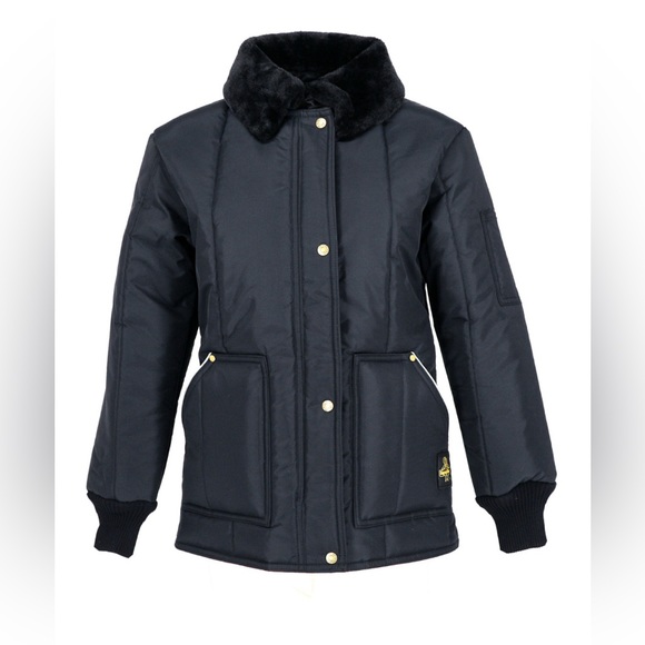 NWT Refrigiwear Women's Black Winter Coat Jacket Size Small Petite - Picture 1 of 7